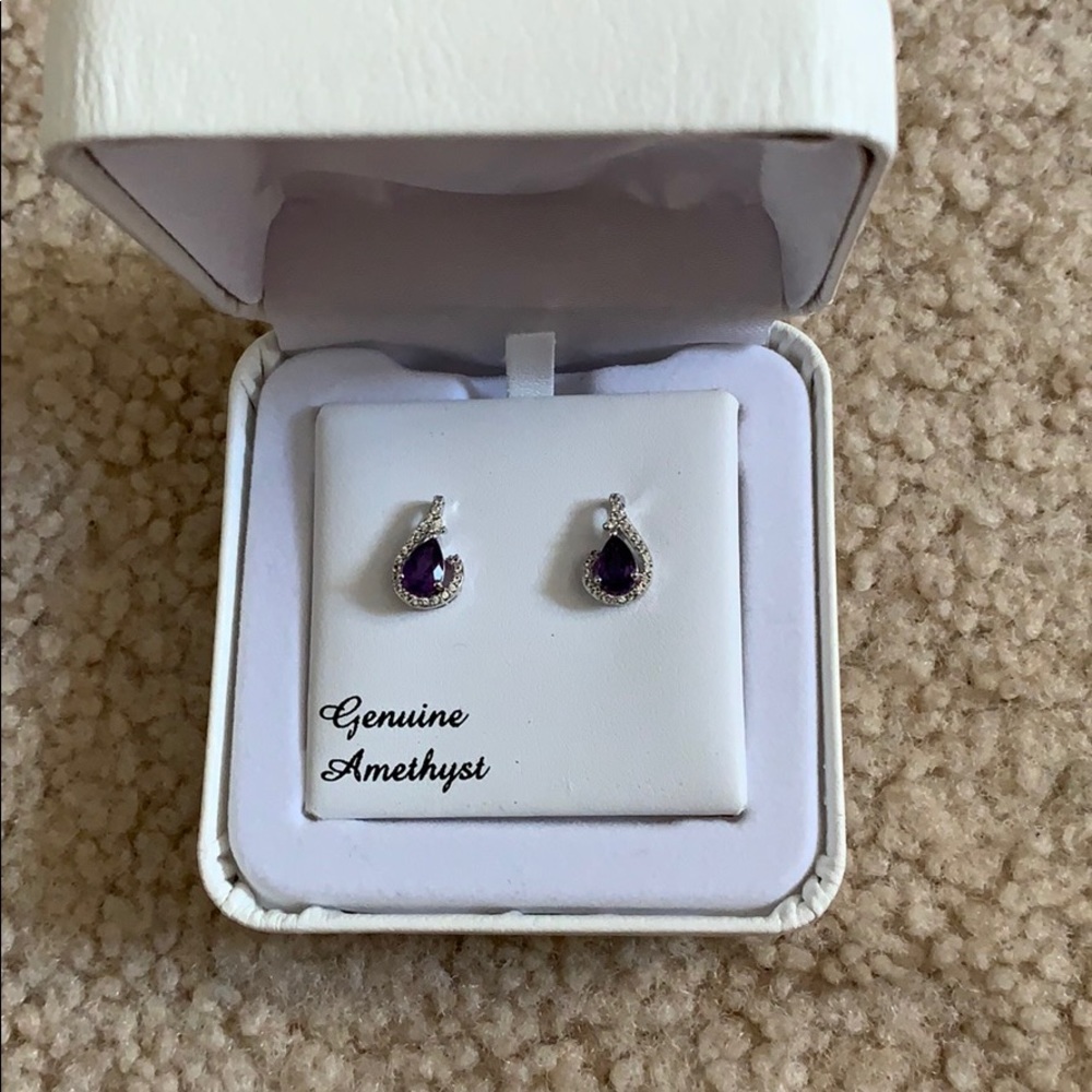 Amethyst earrings
